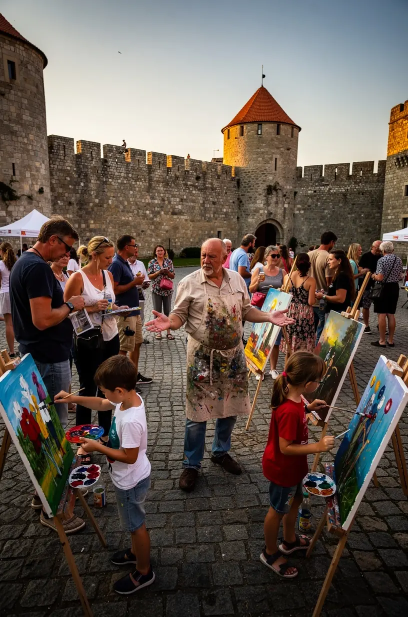 Exteriér múzea umiestneného v historickej budove s možnosťou prehliadky miestnej kultúry a histórie.